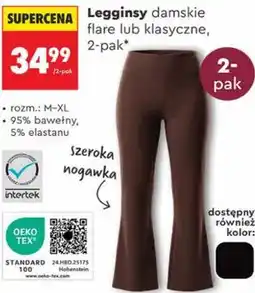 Biedronka Legginsy damskie flare lub klasyczne, 2-pak oferta