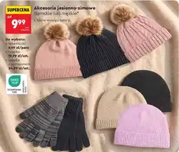Biedronka Akcesoria jesienno-zimowe damskie lub męskie oferta