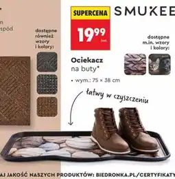 Biedronka Ociekacz na buty Smukee oferta