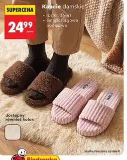 Biedronka Kapcie damskie Clevé oferta