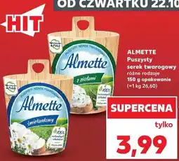 Kaufland Almette Puszysty serek twarogowy różne rodzaje oferta