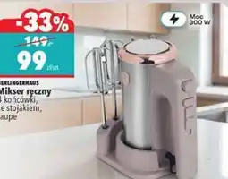 Biedronka Mikser ręczny 4 końcówki, ze stojakiem, taupe BerlingerHaus oferta