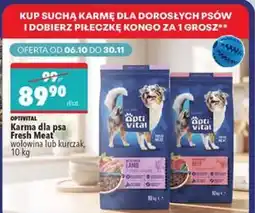 Biedronka Karma dla psa OptiVital Fresh Meat oferta