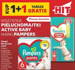 Kaufland Pieluchomajtki Active Baby marki Pampers oferta