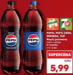Kaufland Pepsi, Pepsi Zero, Mirinda, 7Up Napój gazowany różne rodzaje oferta