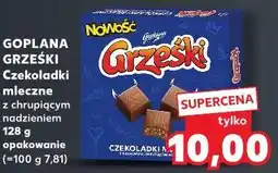 Kaufland GOPLANA GRZEŚKI Czekoladki mleczne z chrupiącym nadzieniem oferta