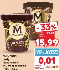 Kaufland Magnum Lody różne rodzaje oferta