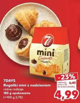 Kaufland 7Days Rogaliki mini z nadzieniem różne rodzaje oferta