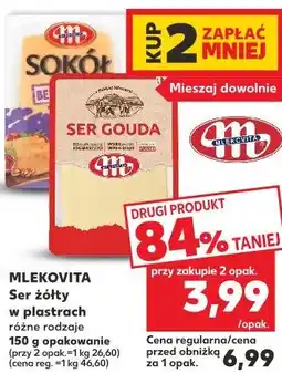 Kaufland Mlekovita Ser żółty w plastrach różne rodzaje oferta