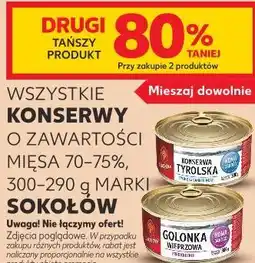 Kaufland Wszystkie konserwy o zawartości mięsa 70-75%, 300-290 g marki Sokołów oferta