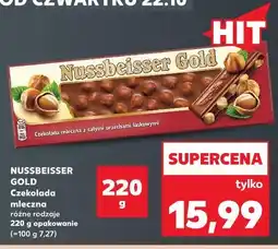 Kaufland Czekolada mleczna różne rodzaje Nussbeisser Gold oferta