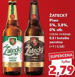 Kaufland Žatecký Piwo 5%, 3,8%, 0% alk. różne rodzaje oferta