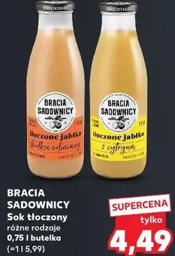 Kaufland Bracia Sadownicy Sok tłoczony różne rodzaje oferta