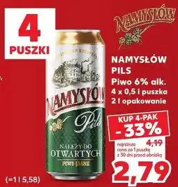 Kaufland Namyłów Pils Piwo 6% alk oferta