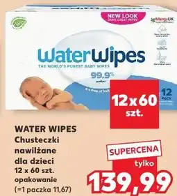 Kaufland Water Wipes Chusteczki nawilżane dla dzieci 12 x 60 szt oferta
