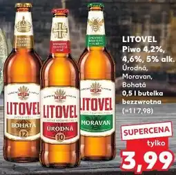 Kaufland LITOVEL Piwo 4,2%, 4,6%, 5% alk. Úrodná, Moravan, Bohatá oferta
