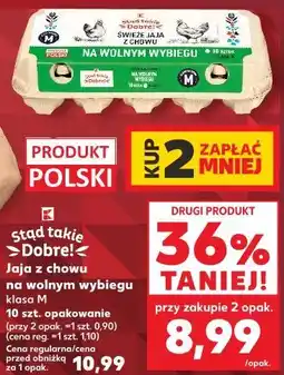 Kaufland Stąd takie Dobre! Jaja z chowu na wolnym wybiegu klasa M oferta
