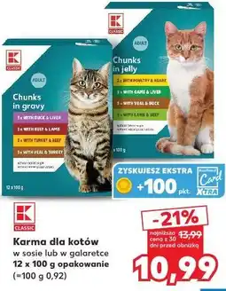 Kaufland K-Classic Karma dla kotów w sosie lub w galaretce oferta