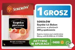 Kaufland Sokołów Szynka lub Bekon pieczone, w plastrach oferta
