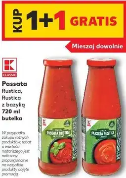 Kaufland Passata Rustica, Rustica z bazylią K-Classic oferta