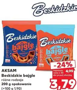 Kaufland AKSAM Beskidzkie bajgle różne rodzaje oferta