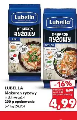Kaufland Makaron ryżowy Lubella nitki, wstążki oferta