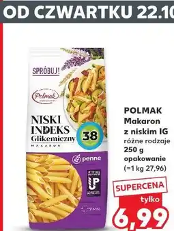 Kaufland Makaron z niskim IG Polmak różne rodzaje oferta