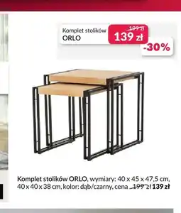 Agata Meble Komplet stolików Orlo oferta