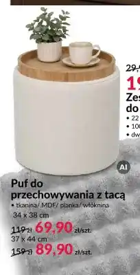 Agata Meble Puf do przechowywania z tacą 34x38 cm oferta