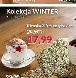 Agata Meble Filiżanka ze spodkiem Winter oferta