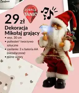 Agata Meble Dekoracja Mikołaj grający oferta