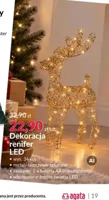 Agata Meble Dekoracja renifer LED oferta