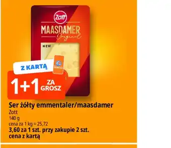 Ser żółty emmentaler/maasdamer Zott