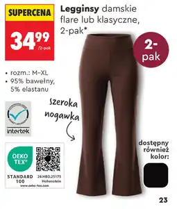 Biedronka Legginsy damskie flare lub klasyczne oferta