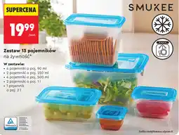 Biedronka Zestaw 13 pojemników na żywność SMUKEE oferta
