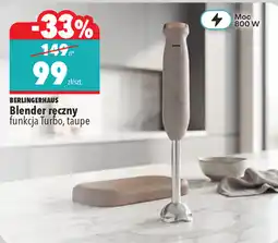 Biedronka Berlingerhaus Blender reczny funkcja Turbo, taupe oferta