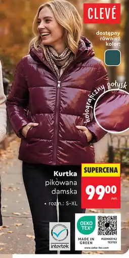 Biedronka Kurtka pikowana damska CLEVÉ oferta