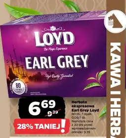 Netto Herbata ekspresowa Earl Grey Loyd oferta