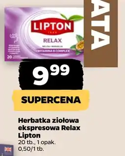Netto Herbatka ziołowa ekspressowa Relax Lipton oferta