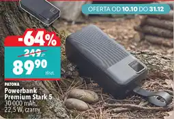 Biedronka Patona Powerbank Premium Stark 5 oferta