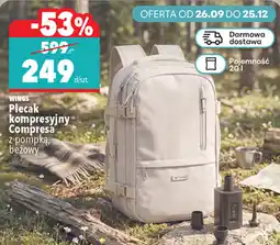 Biedronka WINGS Plecak kompresyjny Compresa z pompką, beżowy oferta