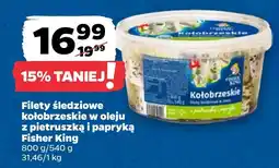 Netto Filety śledziowe kołobrzeskie w oleju z pietruszką i papryką Fisher King oferta