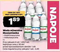 Netto Woda mineralna Muszynianka oferta
