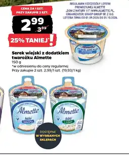 Netto Serek wiejski z dodatkiem twarożku Almette oferta