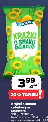Netto Krażki o smaku cebulowym Snaxters oferta