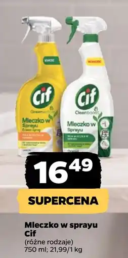 Netto Mleczko w sprayu Cif oferta
