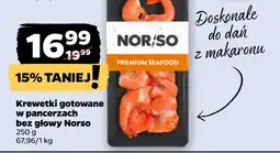 Netto Krewetki gotowane w pancerzach bez głowy Norso oferta