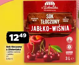 Netto Sok tłoczony z Zieleniaka Jabłko-Wiśnia oferta