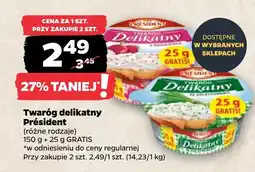 Netto Twaróg delikatny Président oferta