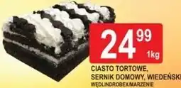 E.Leclerc Ciasto tortowe, Sernik domowy, Wiedeński Wędlindrobex/Marzenie oferta